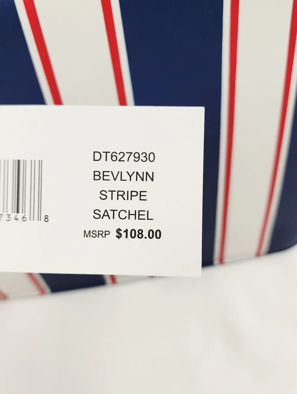 Steve Madden Bevlynn Stripe Satchel Handbag